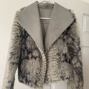 Anthropologie Faux Fur Jacket
